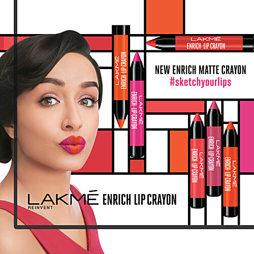 Lakme Enrich Lip Crayon, 2.2 g Berry Red 