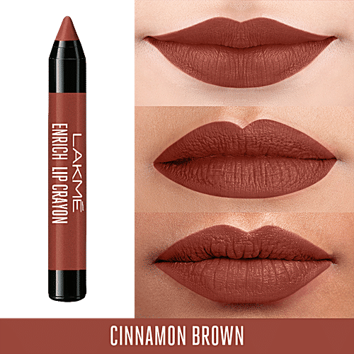 Lakme Enrich Lip Crayon, 2.2 g Cinnamon Brown