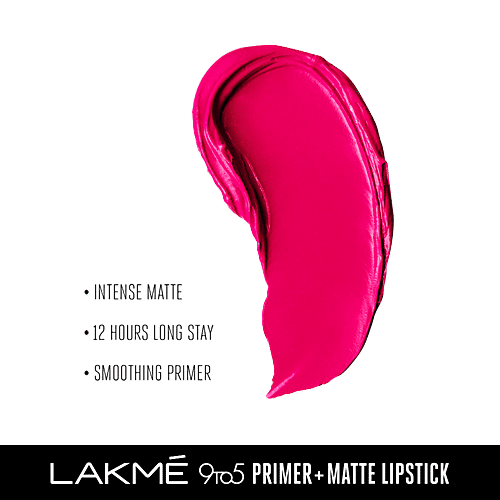 Lakme 9 To 5 Primer + Matte Lip Colour, 3.6 g Ruby Rush MR20 