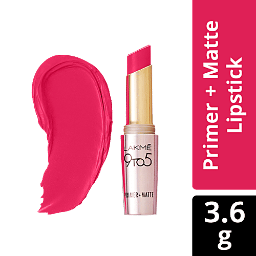 Lakme 9 To 5 Primer + Matte Lip Colour, 3.6 g Ruby Rush MR20 