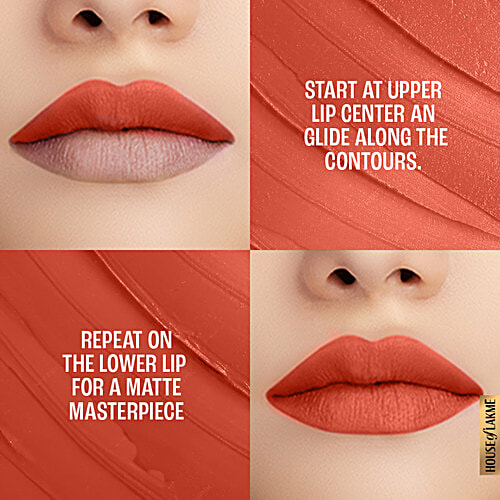 Lakme Primer + Matte Lipstick, 3.6 g Brick Blush MR9