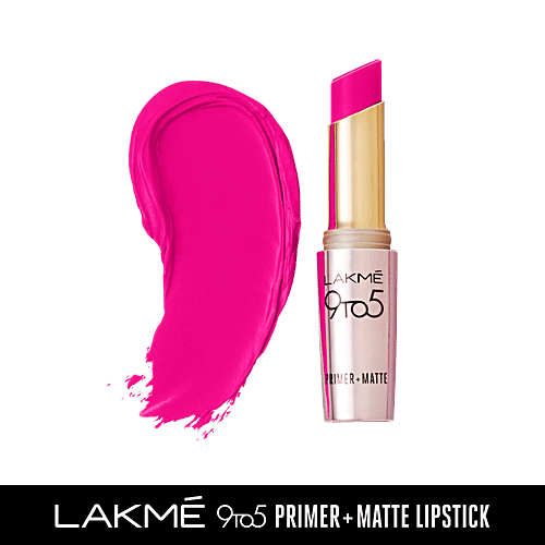 Lakme 9 To 5 Primer + Matte Lip Colour, 3.6 g Pink Post MP20 