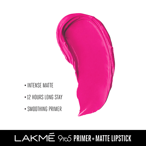 Lakme 9 To 5 Primer + Matte Lip Colour, 3.6 g Pink Post MP20 