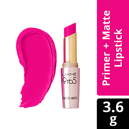Lakme 9 To 5 Primer + Matte Lip Colour, 3.6 g Pink Post MP20 