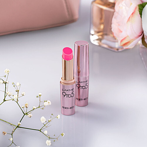 Lakme 9 To 5 Primer + Matte Lip Colour, 3.6 g Fuchsia File MP21 
