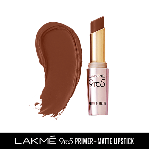 Lakme 9 To 5 Primer + Matte Lip Colour, 3.6 g Espresso Shot MB11 