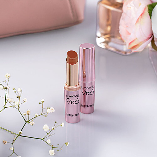 Lakme 9 To 5 Primer + Matte Lip Colour, 3.6 g Choco Break MB12 