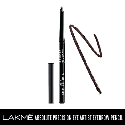 Lakme Absolute Precision Eye Artist Eyebrow Pencil, 0.35 g Dark Brown 