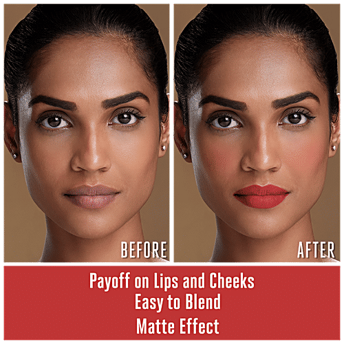 Lakme 9 To 5 Weightless Matte Mousse Lip & Cheek Colour, 9 g Rouge Satin 
