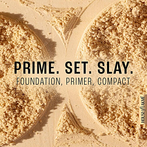 Lakme Powerplay Priming Powder Foundation, 9 g Ivory Cream 3-in-1 Primer/Foundation/Compact, Lasting Matte