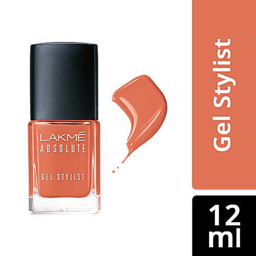 Lakme Absolute Gel Stylist Nail Color, 15 ml Beige Nude 