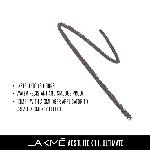 Lakme Absolute Ultimate Kohl, 1.2 g Silver Slate 