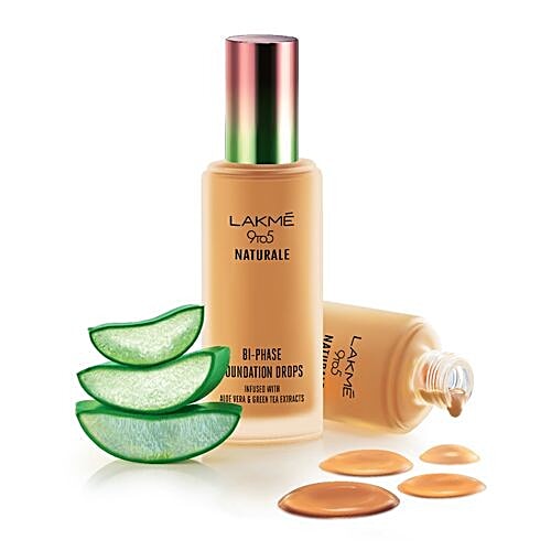 Lakme 9 to 5 Naturale Foundation Drops, 18 ml Silky Golden 