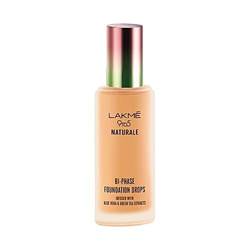 Lakme 9 to 5 Naturale Foundation Drops, 18 ml Silky Golden 