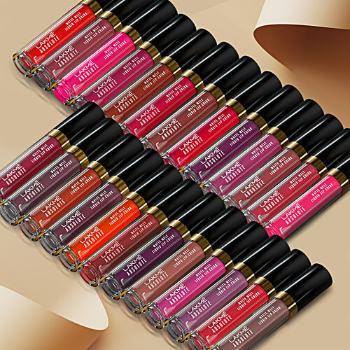 Lakme Matte Melt Liquid Lip Colour - With Rosehip Oil, Long Lasting, Moisturising, 6 ml Peach Rose 