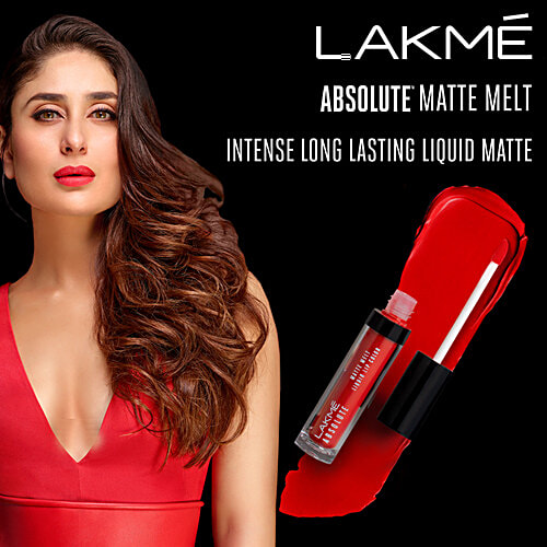 Lakme Matte Melt Liquid Lip Colour - With Rosehip Oil, Long Lasting, Moisturising, 6 ml Peach Rose 