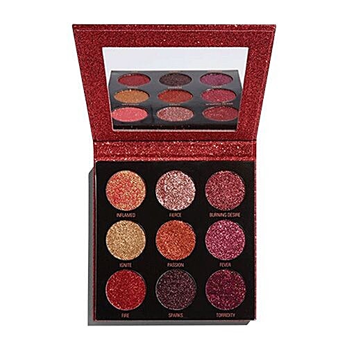 Makeup Revolution Pressed Glitter Palette, 12 g Hot Pursuit 