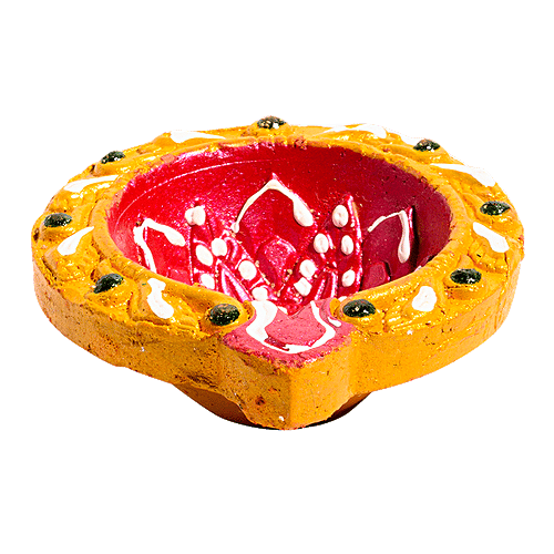 Diyaz Mud Diya - Assorted Color, ED123B, 12 pcs