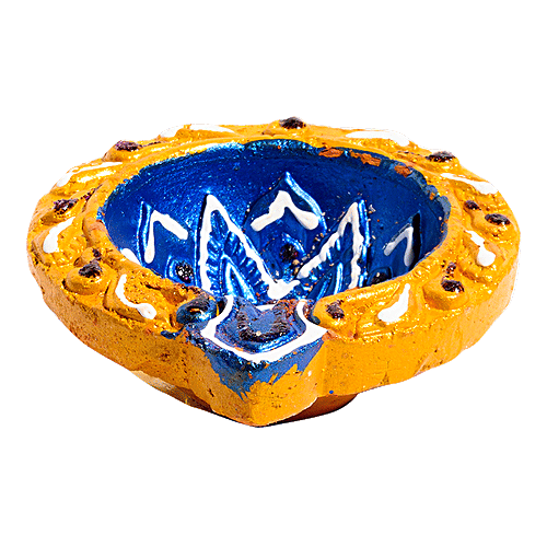 Diyaz Mud Diya - Assorted Color, ED123B, 12 pcs