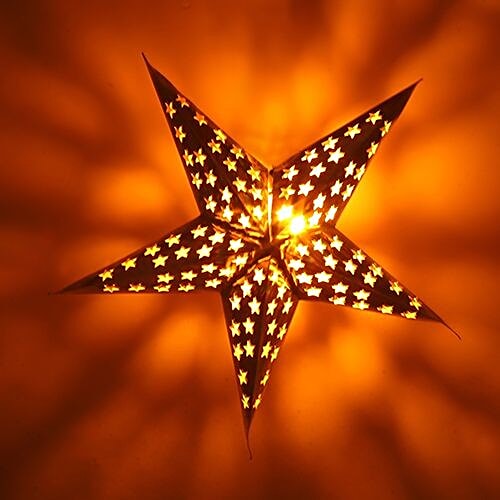 Buy DP Hanging Decorative Lantern Star, Silver 2S Online at Best