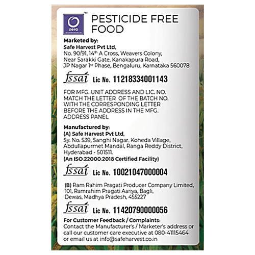 Safe Harvest Jowar Whole - Pesticide Free, 500 g  Pesticide Free Natural Food