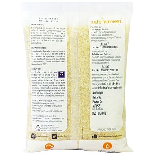 Safe Harvest Ponni Boiled Rice/Kusubalakki - Pesticide Free, 1 kg  