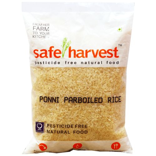 Safe Harvest Ponni Boiled Rice/Kusubalakki - Pesticide Free, 1 kg  