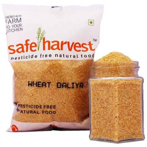 Safe Harvest Wheat Daliya - Pesticide Free, 500 g  