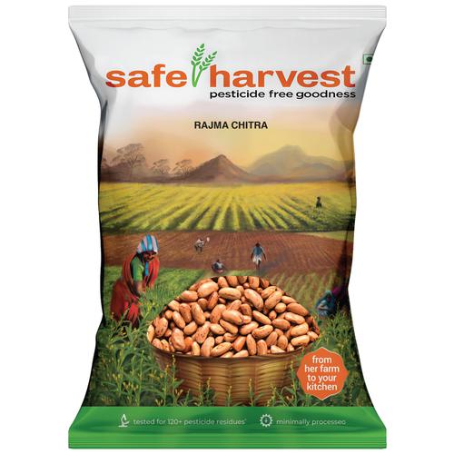 Safe Harvest Rajma/Capparadavare Chitra - Pesticide Free, 500 g  
