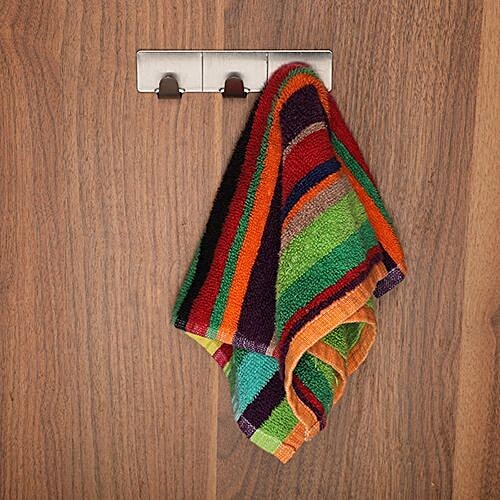 BB Home Steel Hook/Hanger Self Adhesive/Stickable - BH 054, 1 pc (Set of 3) 