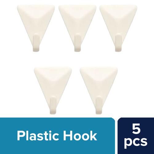 Buy BB Home Plastic Hook - Self Adhesive/Stickable, Triangle Shape