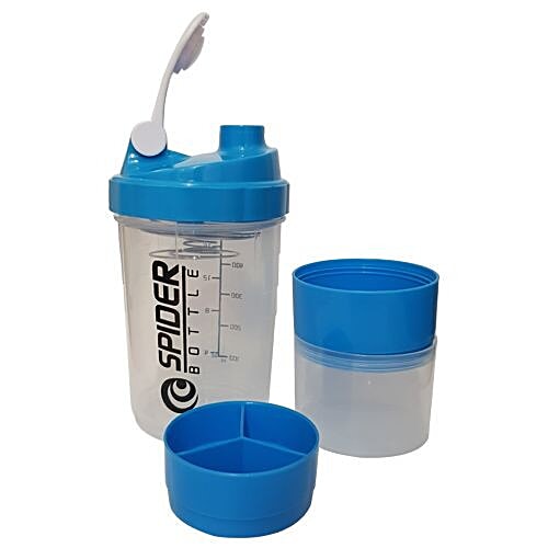 DP Spider Gym Bottle Sipper/Shaker - Push Open & Close, 500 ml  