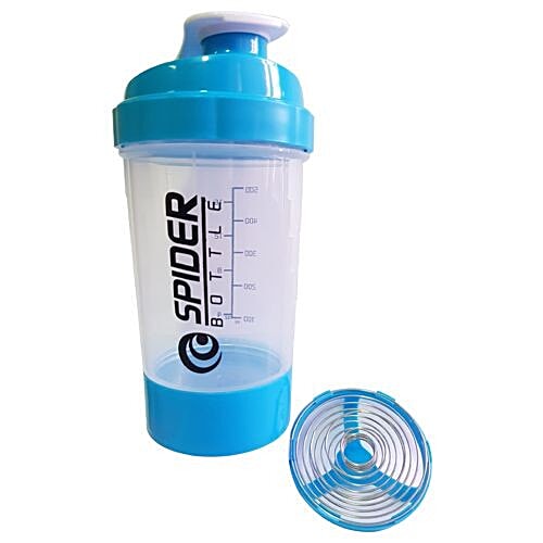 DP Spider Gym Bottle Sipper/Shaker - Push Open & Close, 500 ml  