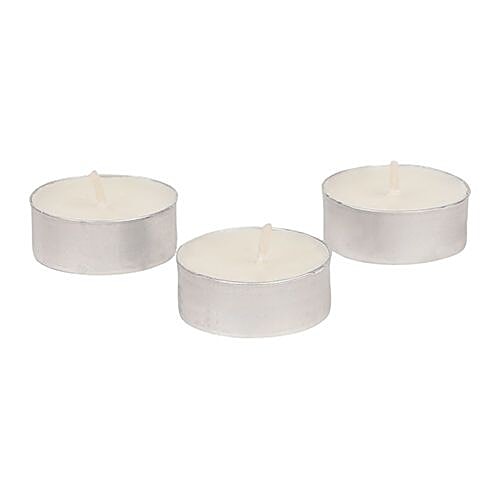 DP Candle Wax Decorative Tea Light - Bb-1253-White, 50 pcs, 50 pcs  