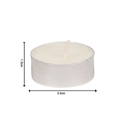 DP Candle Wax Decorative Tea Light - Bb-1253-White, 50 pcs, 50 pcs  