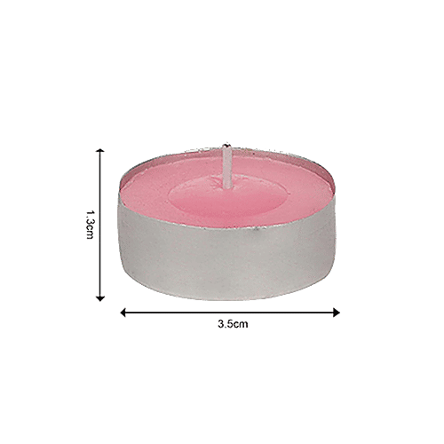 DP Wax Decorative Scented Tealight Candles - Rose, BB-1261, 18 pcs  