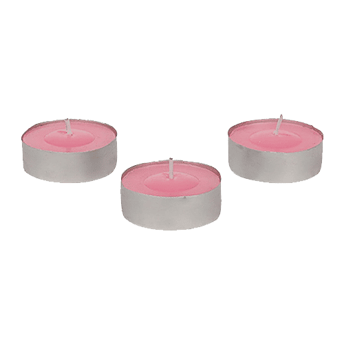 DP Wax Decorative Scented Tealight Candles - Rose, BB-1261, 18 pcs  
