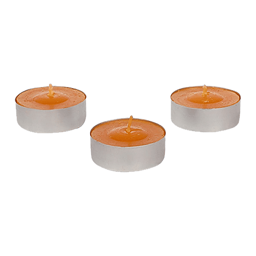 DP Wax Decorative Scented Tealight Candles - Lemon, BB-1261-3, 18 pcs  
