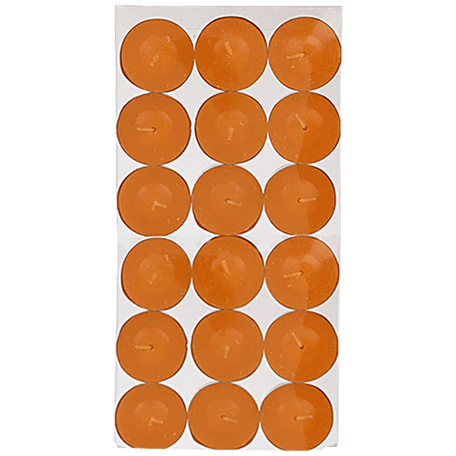 DP Wax Decorative Scented Tealight Candles - Lemon, BB-1261-3, 18 pcs  