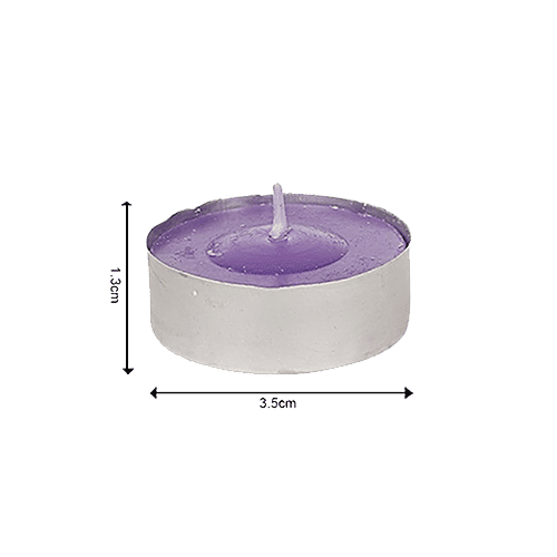 DP Wax Decorative Scented Tealight Candles - Lavender, BB-1261-4, 18 pcs  