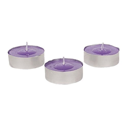 DP Wax Decorative Scented Tealight Candles - Lavender, BB-1261-4, 18 pcs  