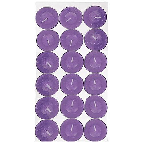 DP Wax Decorative Scented Tealight Candles - Lavender, BB-1261-4, 18 pcs  