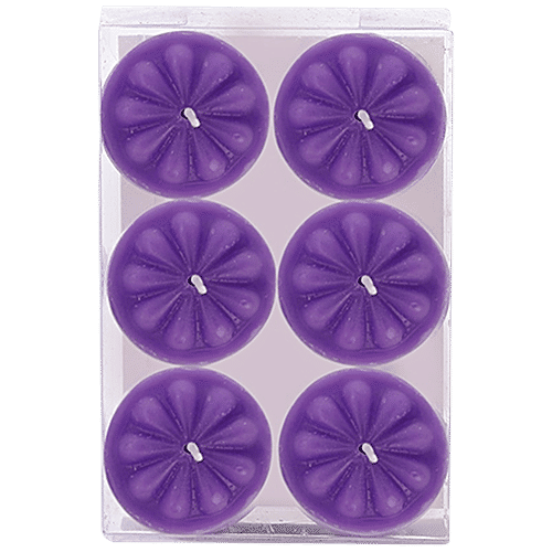 DP Decorative Wax Candles - Lavender, BB-1262-1, 6 pcs  