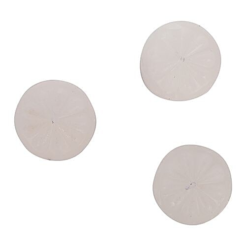 DP Decorative Wax Scented Candles - White, BB-1262-4, 6 pcs  