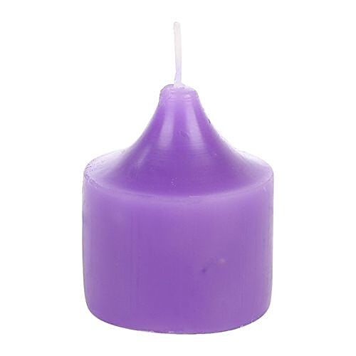 DP Decorative Wax Scented  Candles & Holder - Blue, BB-1263-3, Lavender, 8 pcs  