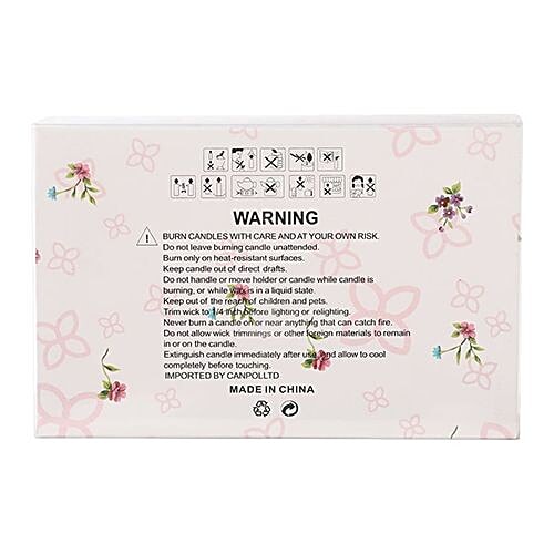 DP Decorative Wax Scented Candles - Lavender, BB-1258-6, 3 pcs  