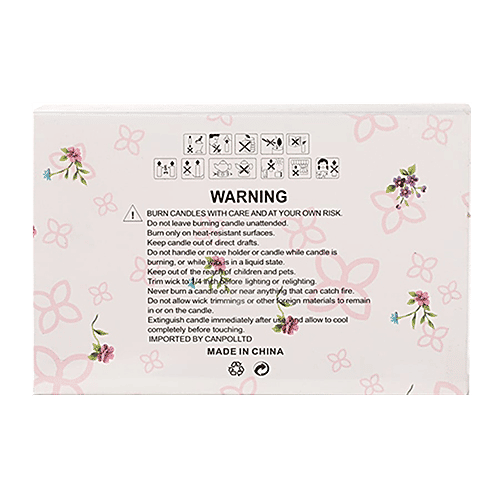 DP Decorative Scented Candles - Pink, BB-1259-2, 3 pcs  