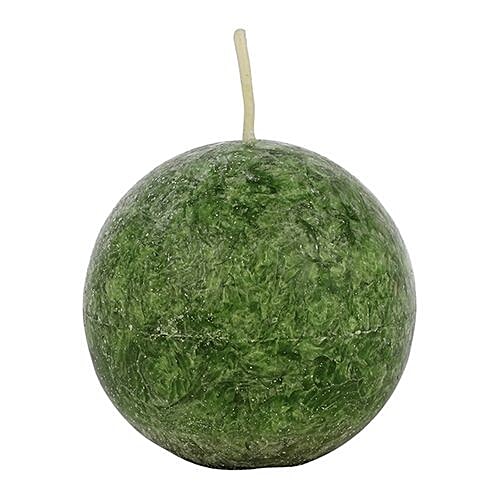 DP Decorative Wax Scented Candles - Green, BB-1255-3, 3 pcs  