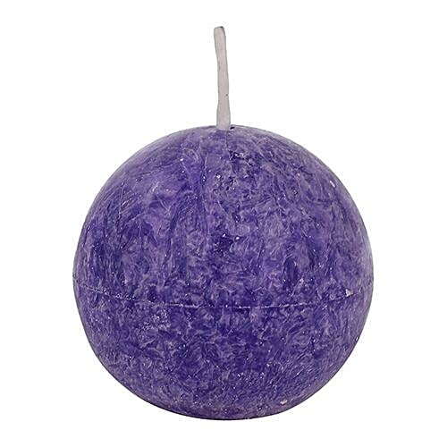 DP Decorative Wax Round Candles - Lavender, BB-1255-6, 3 pcs  