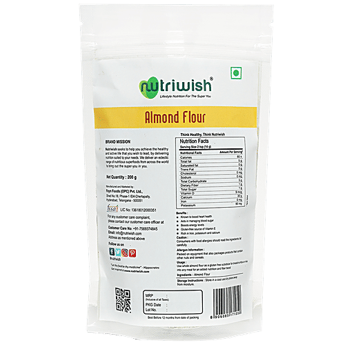 NUTRIWISH Almond Powder, 200 g  